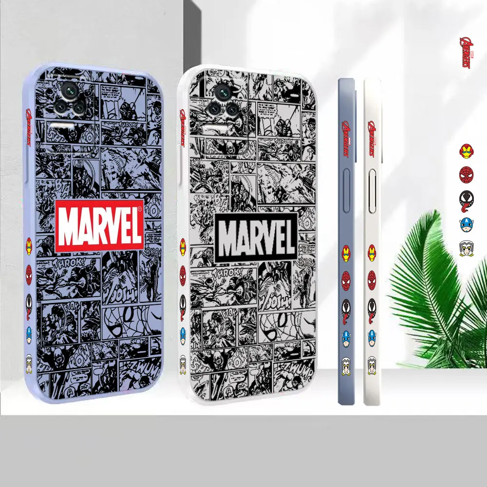 

Case For Redmi K60E K60 K50 K40S K40 K30 K20 12C 10C 9 9A 8A 8 10X 10A 10 Pro Uitra Marvel Comics Avengers Heros Logo Cover Capa