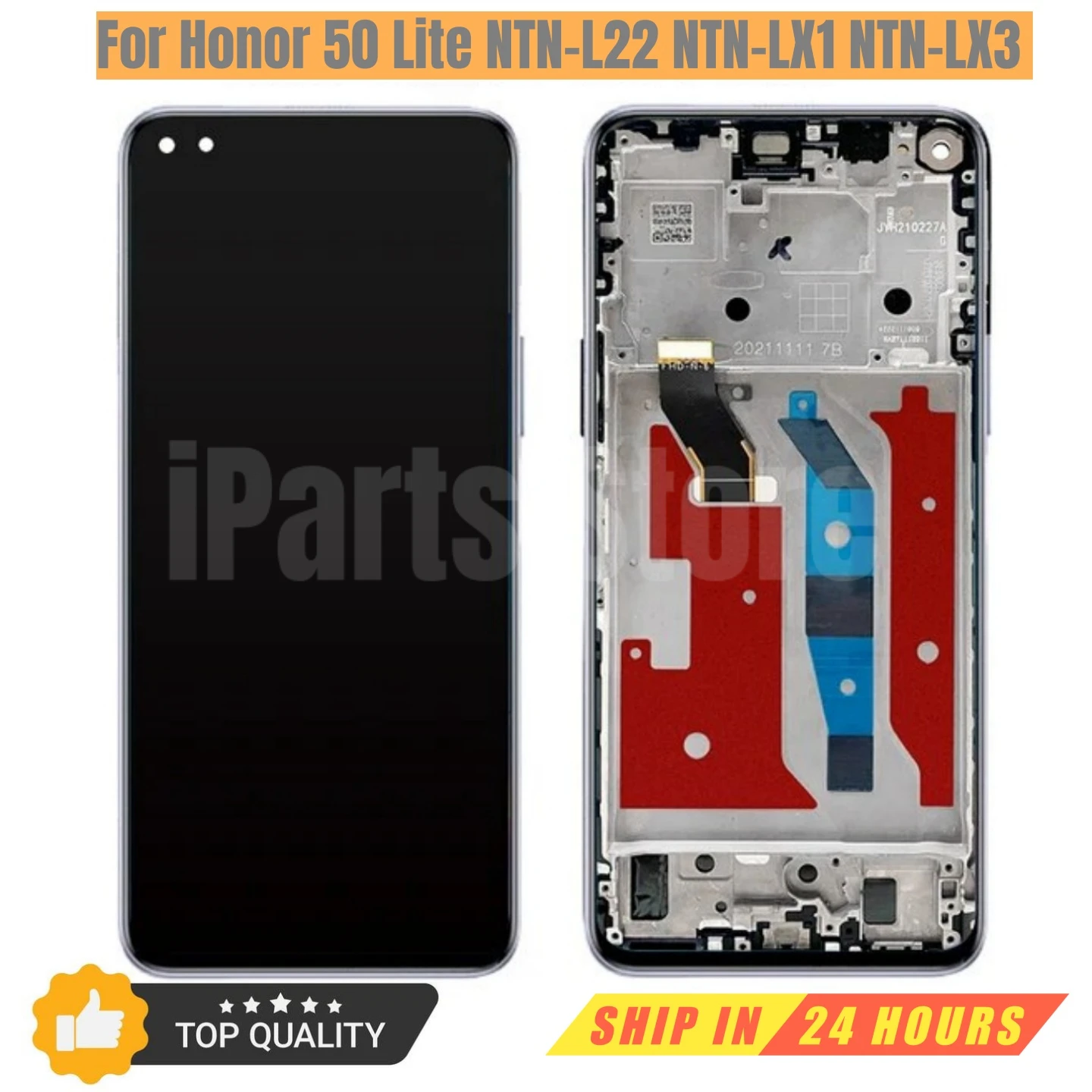 Сменный новый ЖК-дисплей iParts в сборе для Honor 50 Lite NTN-L22 NTN-LX1 NTN-LX3 сенсорный экран с