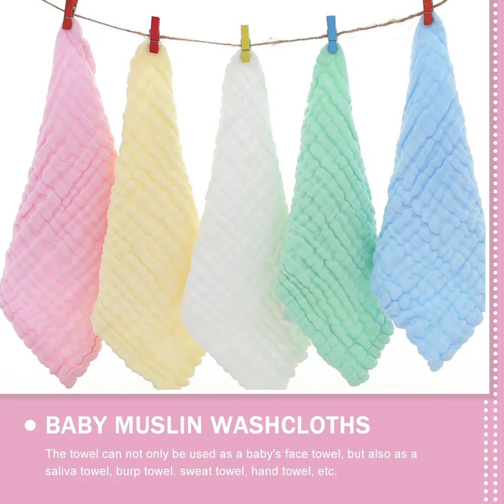 5 шт. детские полотенца мочалки для рук муслиновые нагрудники новорожденных