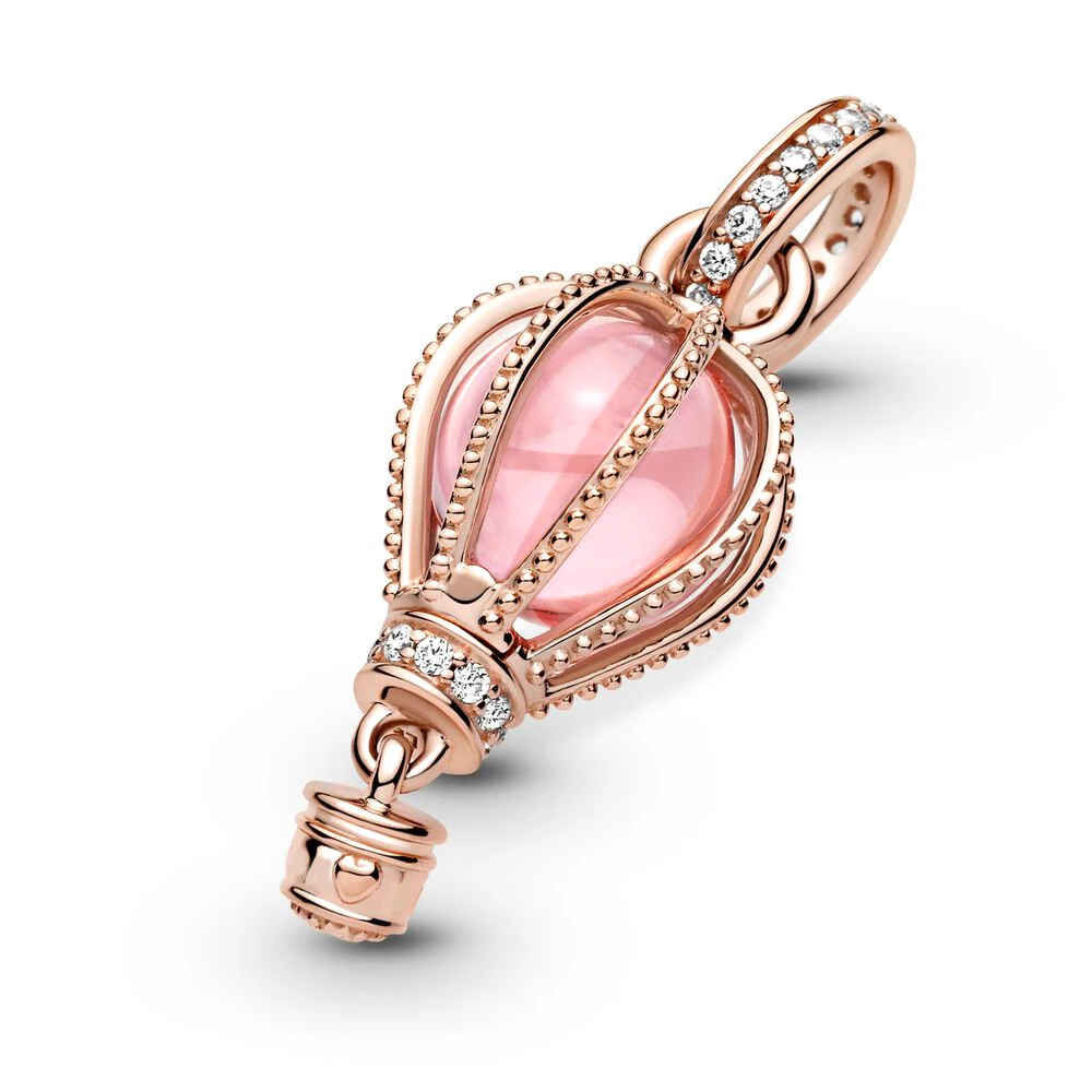 Pandora-Breloque pendentif montgolfière, éléments de voyage, série Go Now, accessoires de perles pour bracelet féminin, bricolage exécutif