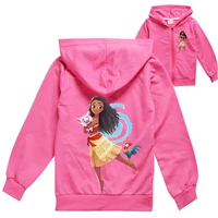 2022 vaiana moana adventure hoodie kids clothing baby boys zipper hooded jacket toddler girls outfits children sportswear coats