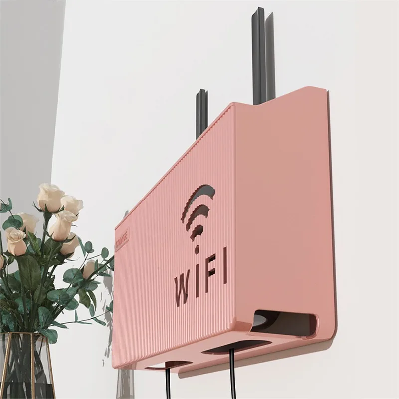 Ящик для хранения маршрутизатора беспроводной Wi-Fi настенный пластиковый