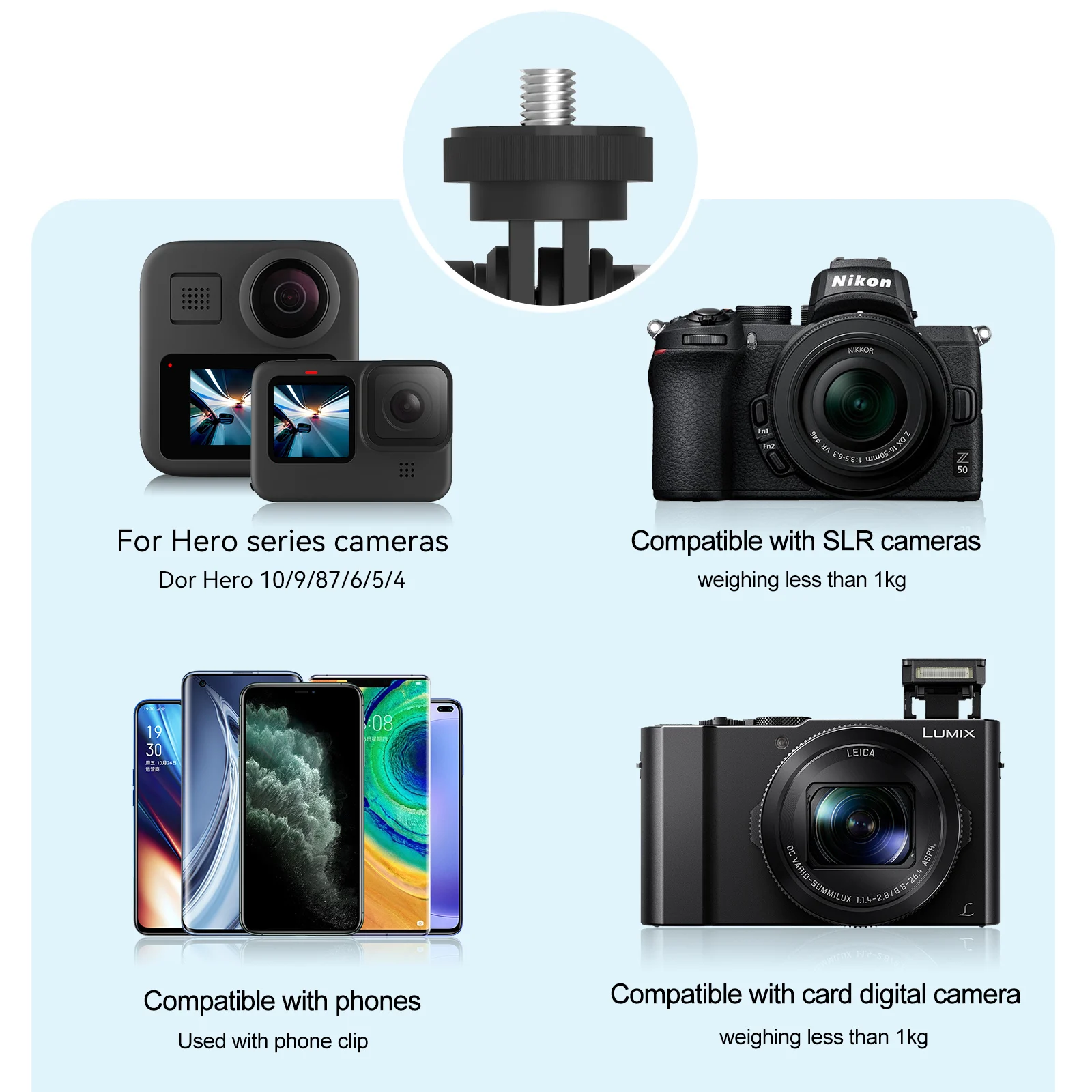 telesin gravity car phone camera holder suction cup adjustable universal holder stand gps mount for gopro insta360 dji action 2 free global shipping