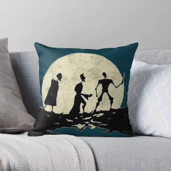 

Moon Steps Printing Throw Pillow Cover Home Case Waist Decorative Fashion Wedding Anime Soft Decor Car Pillows not include