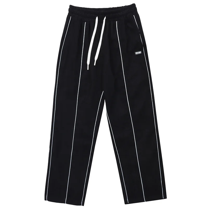 

Hip Hop Streetwear Baggy Sweatpants Men Korean Harajuku Loose Straight Wide Leg Pants Male Brand Clothing 2022 Spring New