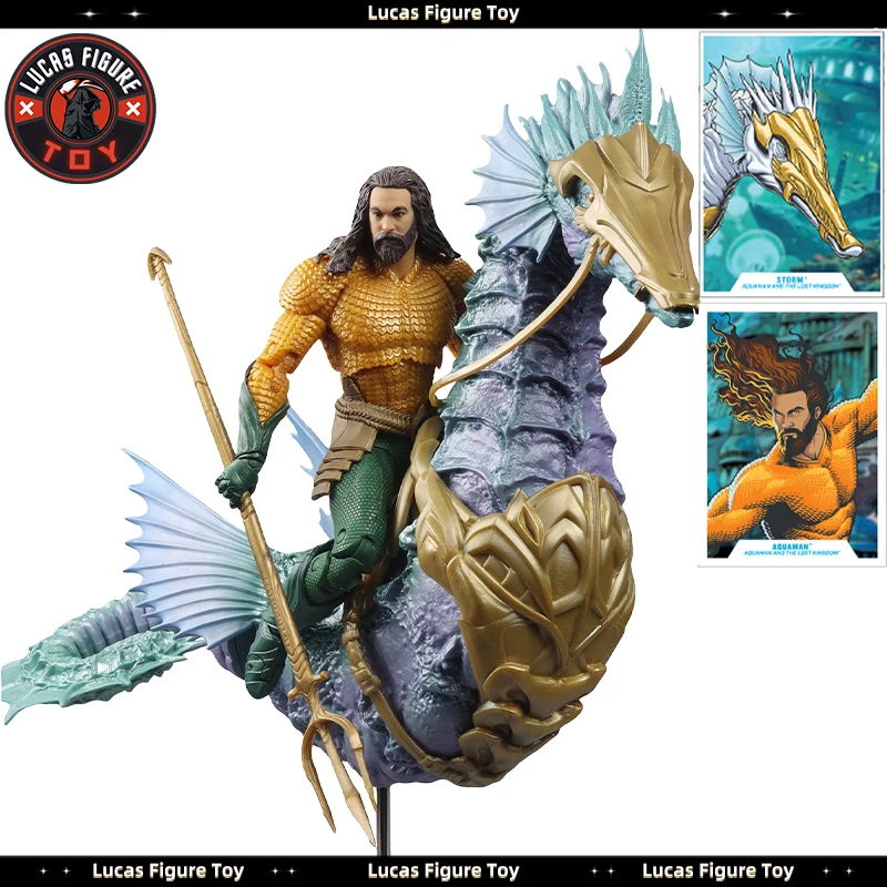 

New In Stock Aquaman and Storm Seadragon Vehicle (Aquaman and The Lost Kingdom Movie) Mcfarlane Toys Dc Multiverse Figure