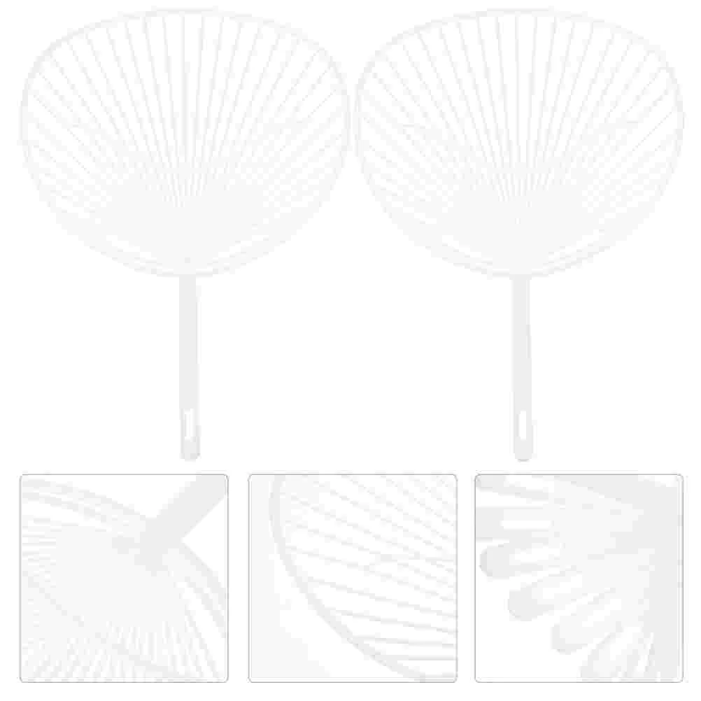 

Decorative Fan DIY Material Kit Making Handheld Frame Circular Chinese Style Circle Ancient Tool Old Fashioned