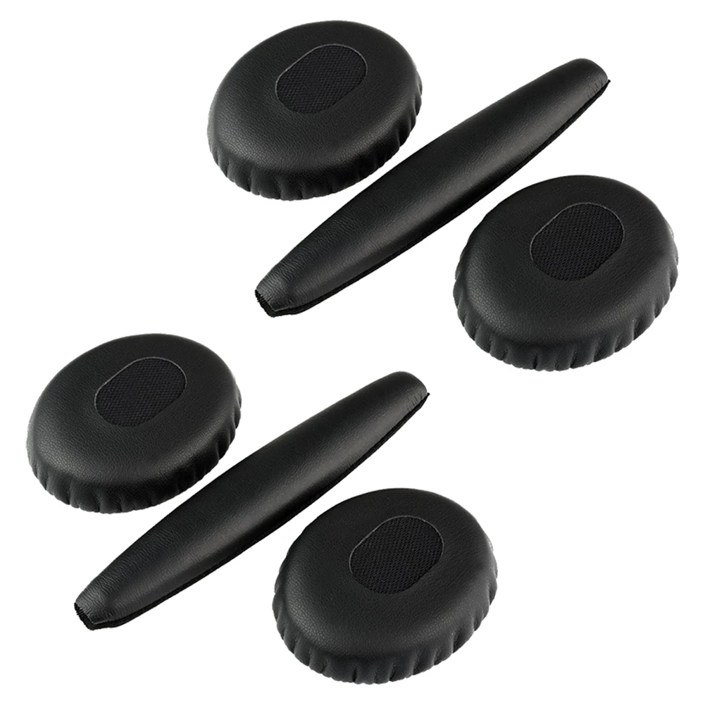

2 Pair of Black Ear Cushions with Head Pad for Bose QC3 Quiet Comfort 3 Headphones