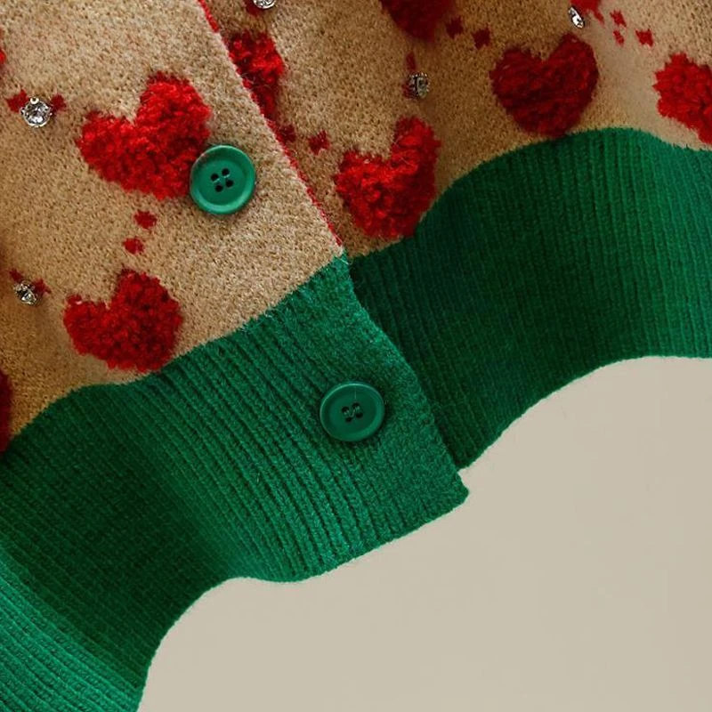 Женский трикотажный свитер на пуговицах короткий кардиган с длинным рукавом и