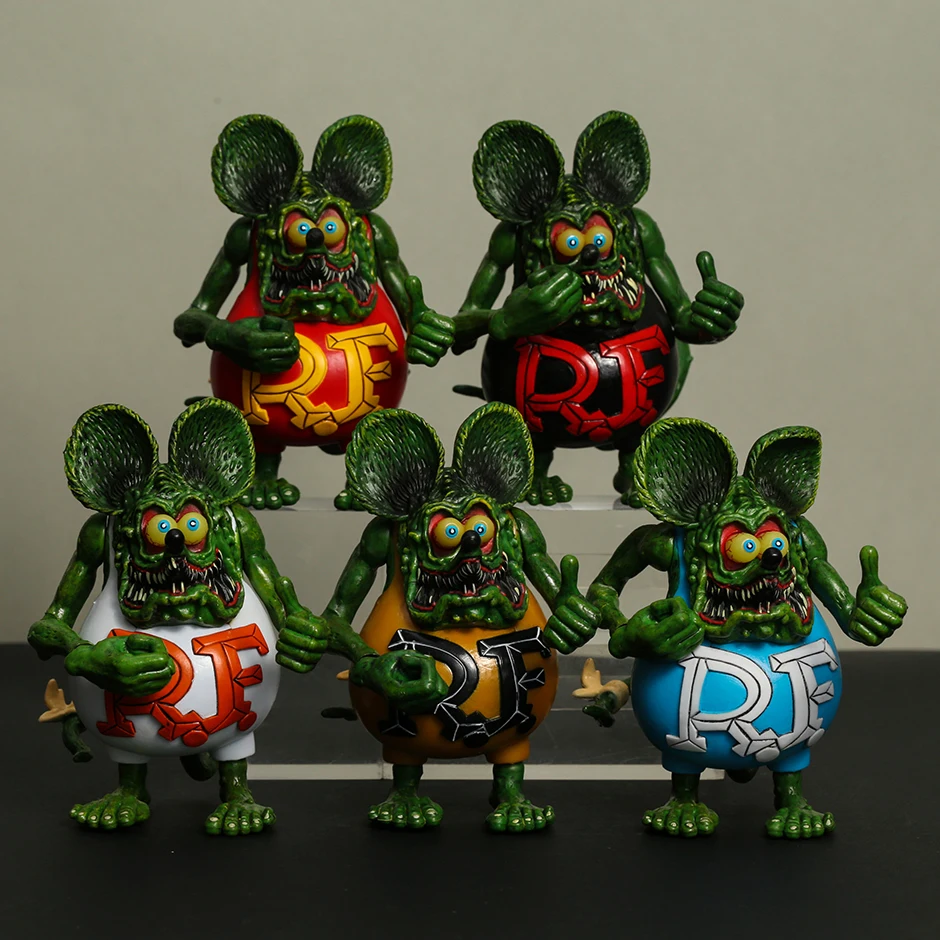 

Rat Fink 5" PVC Figures Cute Toys Model Dolls Brinquedos
