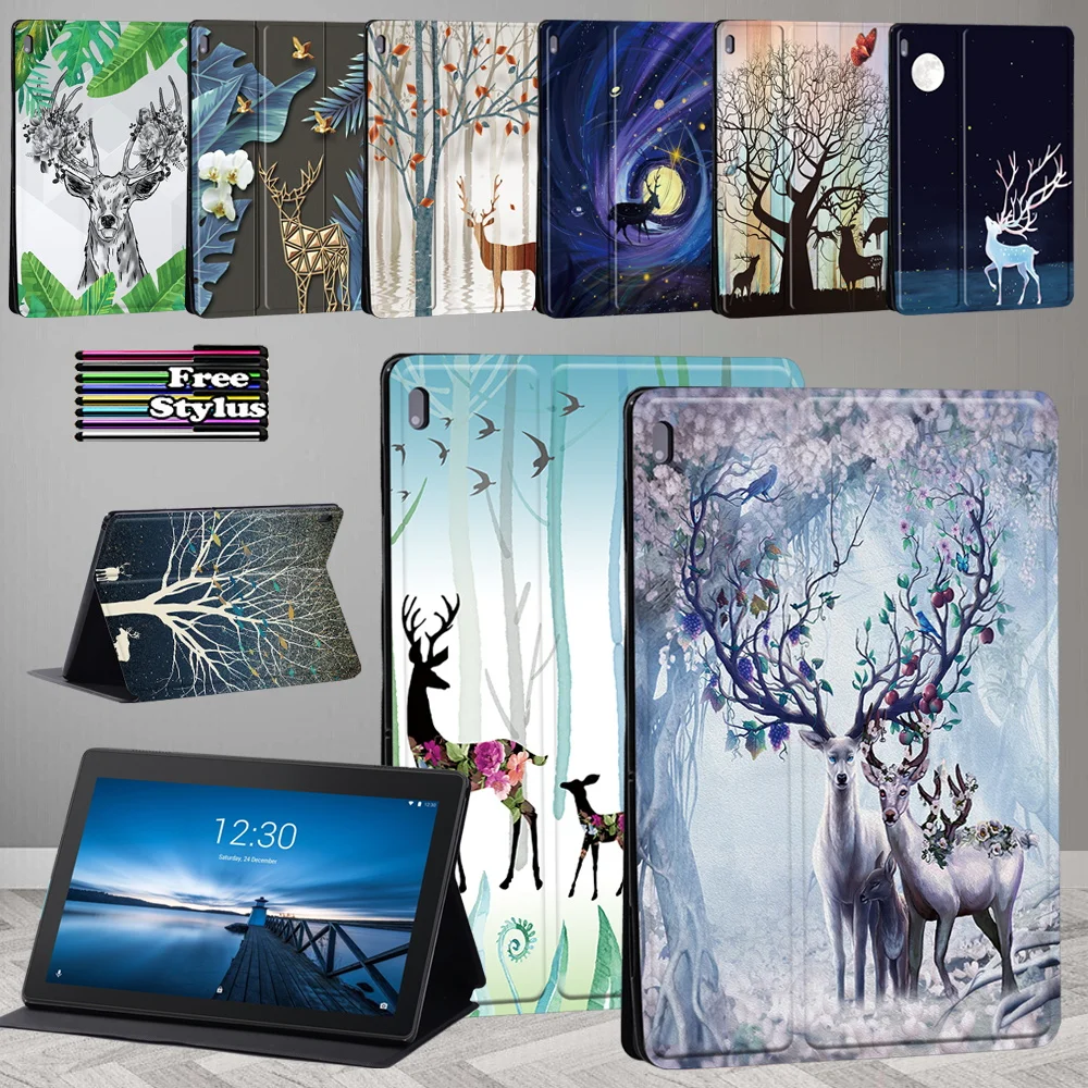 

For Lenovo Tab M10 Plus TB-X606F/X606X/Tab E10/Tab M10 HD Pu Leather Stand Tablet Cover for Tab Tab M10 TB-X605F TB-X505F/M7 M8