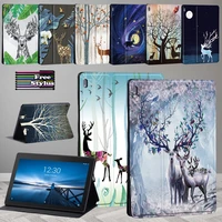 for lenovo tab m10 plus tb x606fx606xtab e10tab m10 hd pu leather stand tablet cover for tab tab m10 tb x605f tb x505fm7 m8