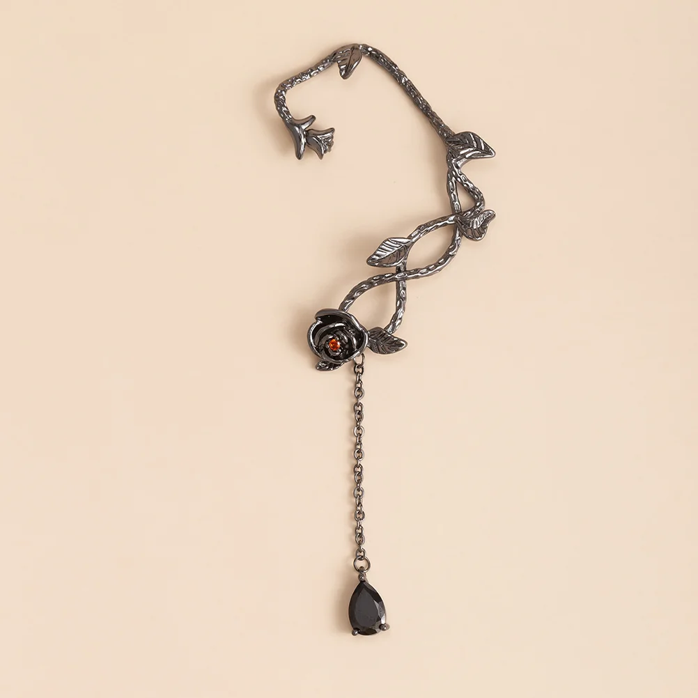 

Vintage Earrings Accessories Rose Cuff Cuffs Wraps Ears European American Elf Women Copper