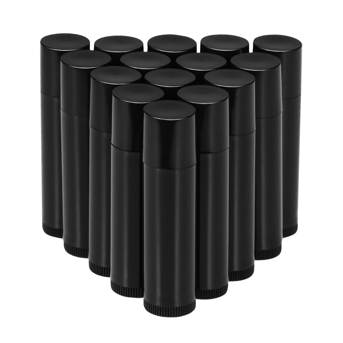 

Frcolor 25pcs 5g Empty Plastic Lip Balm Tubes Containers Lip Gloss Storage Container (Black)