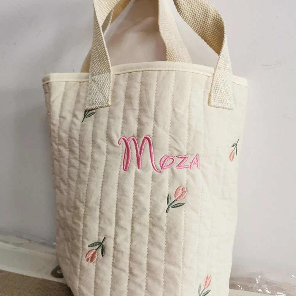 Стильная сумка-мешок для подгузников с именем под заказ сумка детских