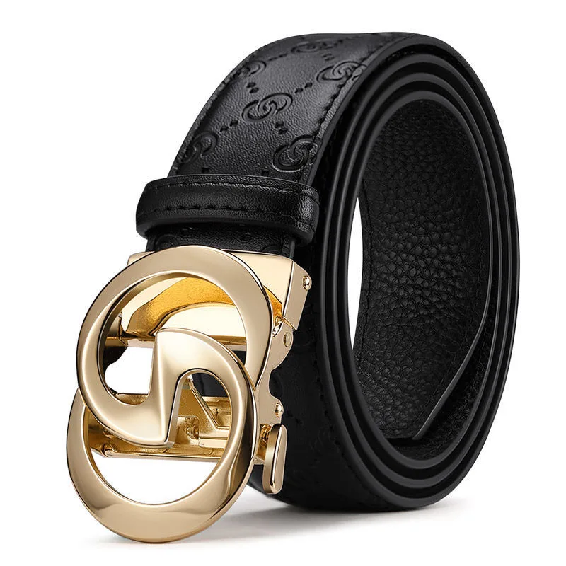 Men's Fashion Belts Luxury Automatic Leather Strap Black for Mens Belt Designers Brand High Quality Famous Belts for Jeans