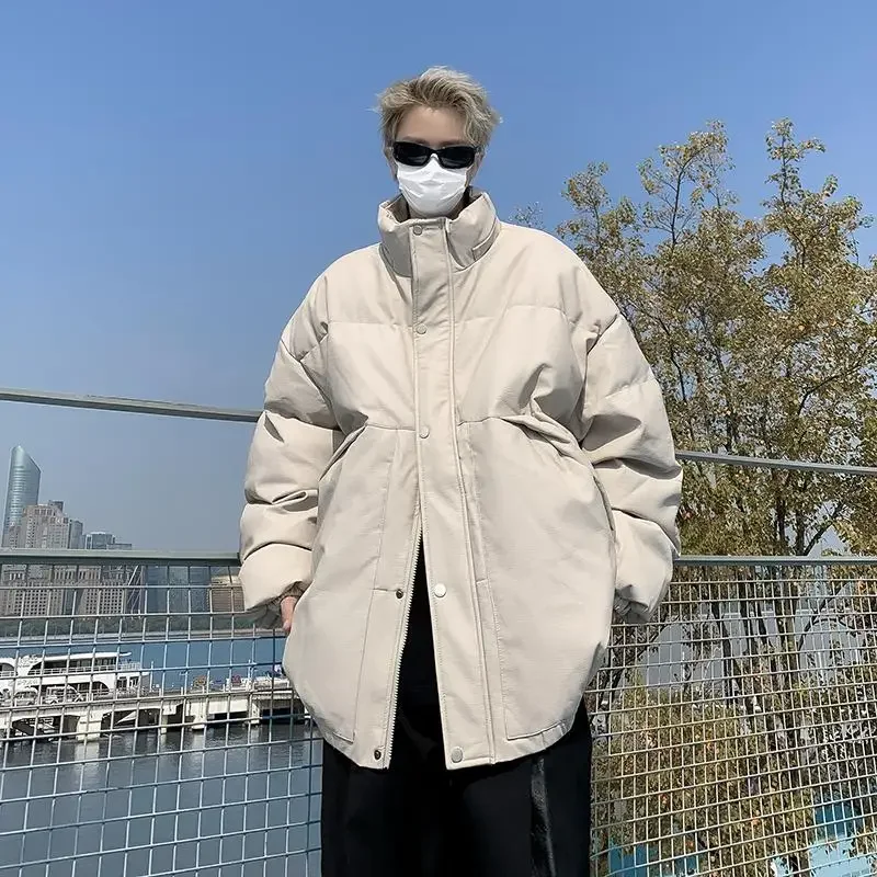 Зимнее высококачественное хлопковое пальто куртка свободного кроя теплая