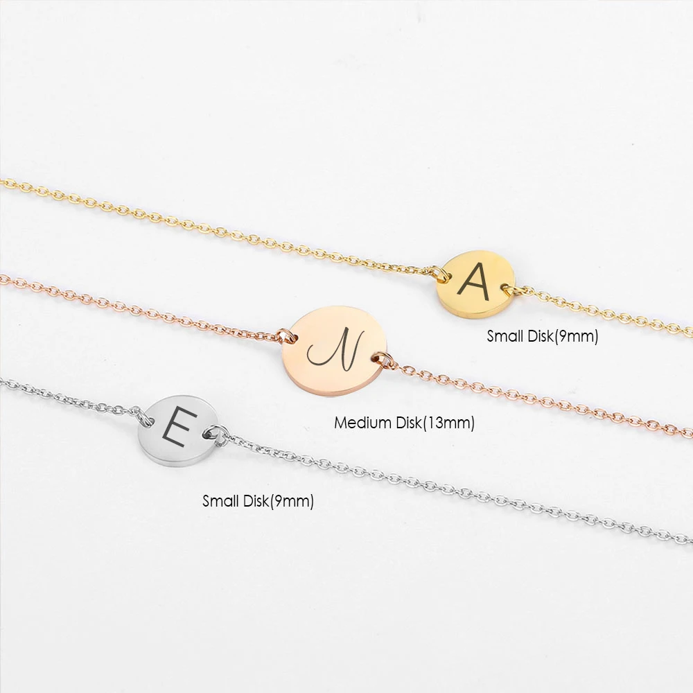 Orazio Custom Name Stainless Steel Bracelet 14k Gold Personalized Letter Wristband Italian Charm Jewelry Dropshipping Suppliers