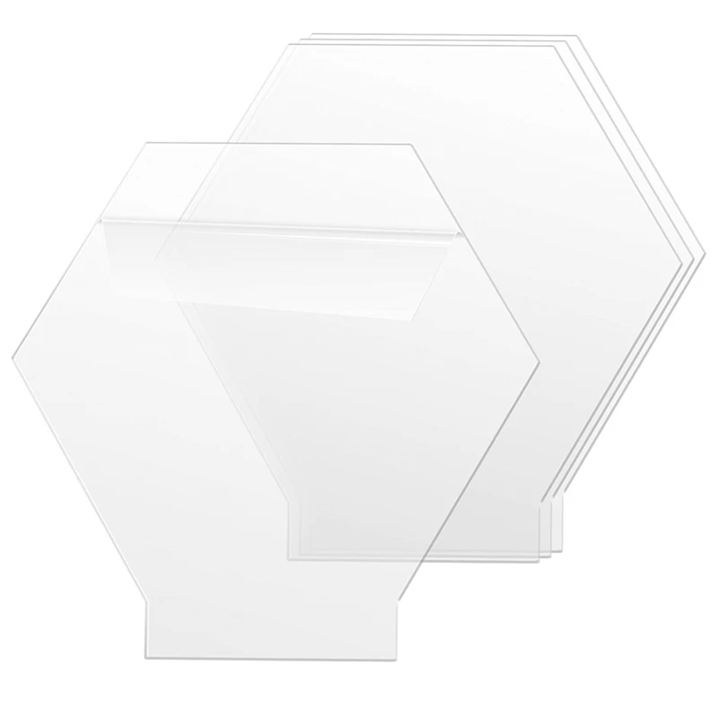 

2mm Acrylic Blanks for Light Base Clear Acrylic Sheets with Protective Film for Table Sign, DIY Display Project 4PCS