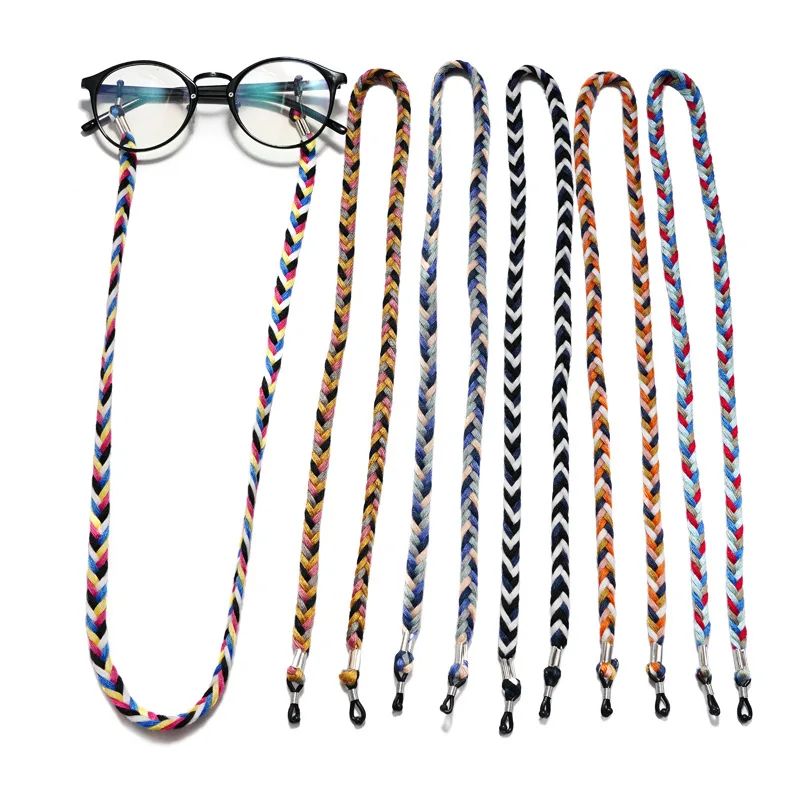 

Bohemian Glasses Chain Vintage Fabric Sunglasses Lanyard Reading Glasses Strap Holder Neck Cord Hang On Neck Jewelry Gift