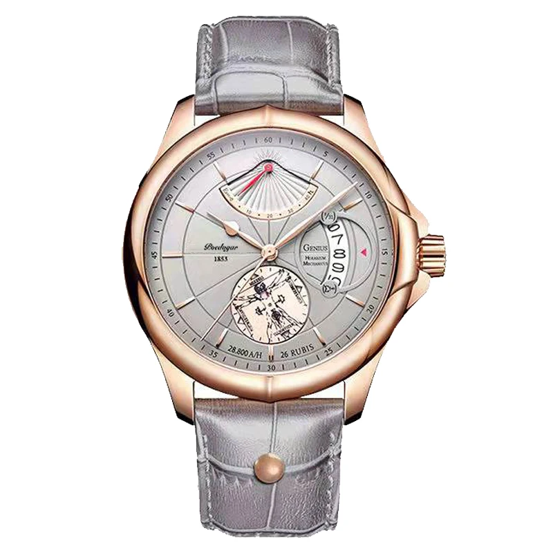 

Quartz Watch Men's Leather Sports Date Clock Business Luminous Life Waterproof Wristwatches