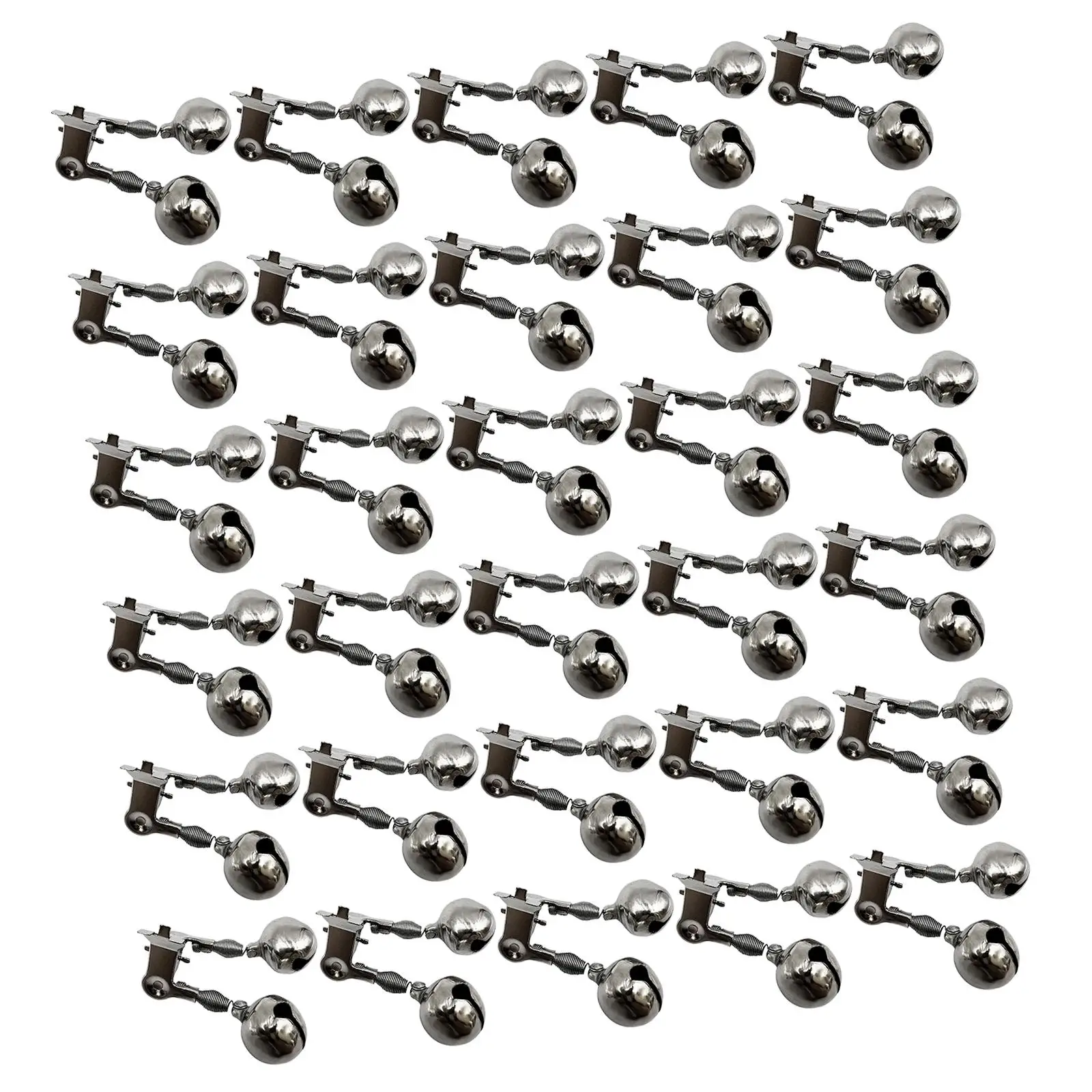 

30 Pieces Twin Bell Ring Multifunction Fishing Rod Bell for Fishing Devices