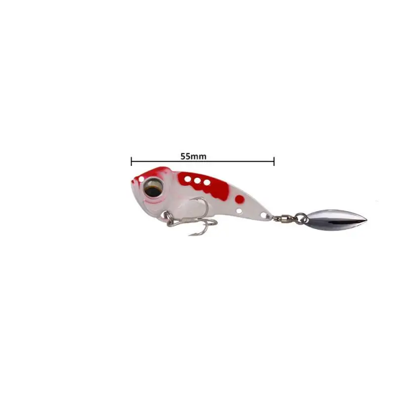 

8.5-17g 4.5-6cm Fishing Metal VIB Hard Lure with Spoon Spinner 3D Eyes Vivid Vibrations Fishing Lure Bait Fishing Tackle