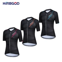 hirbgod simple style female slim cyclist shirt maillot with reflective effect cycing jersey pro team mtb biking clothing