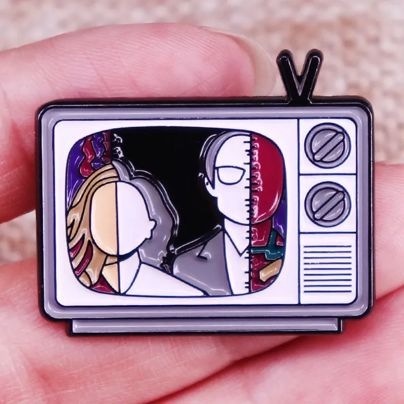 Wanda and Vision Witch Enamel Pin Brooch Metal Badges Lapel Pins Brooches for Backpacks Luxury Designer Jewelry Accessories