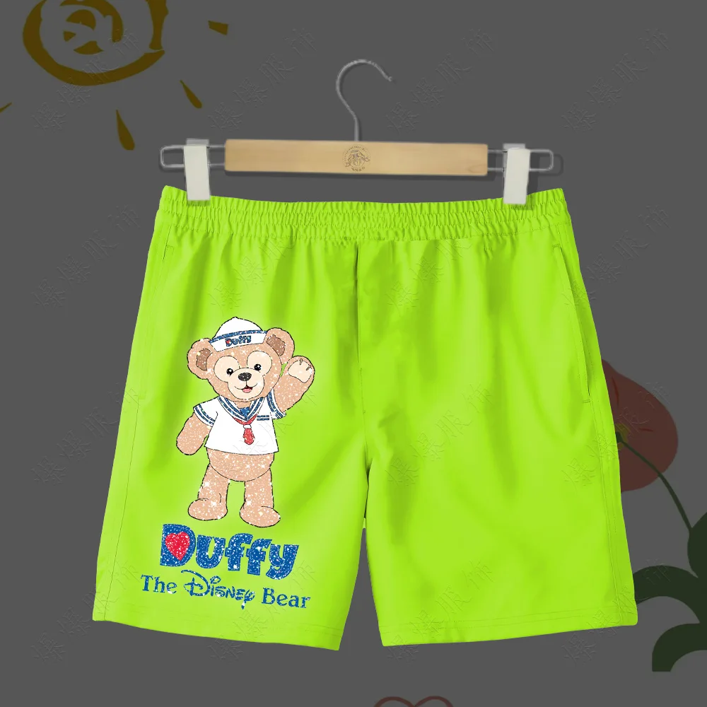 Детские летние пляжные брюки с мультяшным принтом Медведь