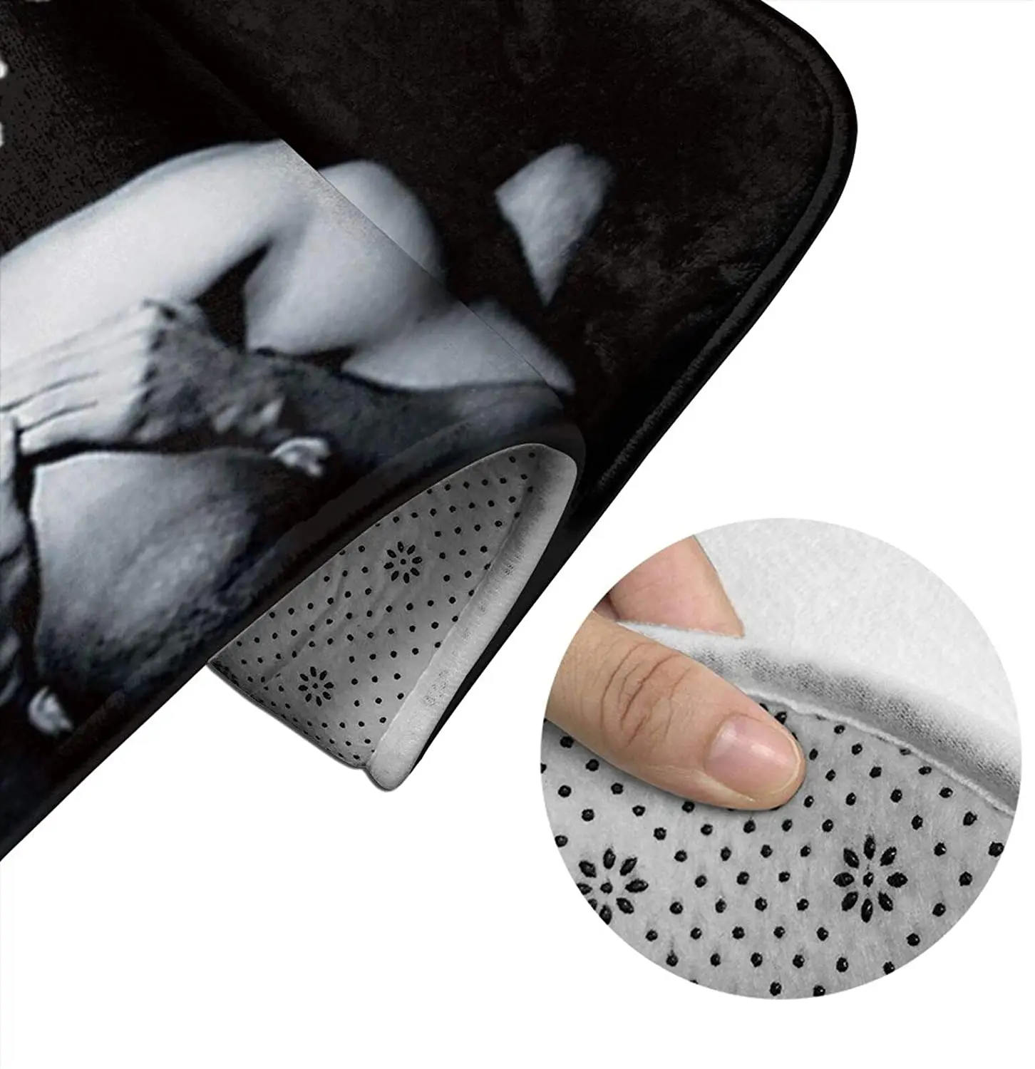 

Gojira Bathroom Mat Sets 3 Piece Set Rugs Memory Foam Mat Set Toilet Seat Cover Bath Mat Lid Cover