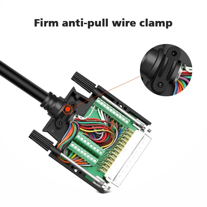 Паяльный разъем DB25 двухрядный D-sub 25-контактный последовательный порт