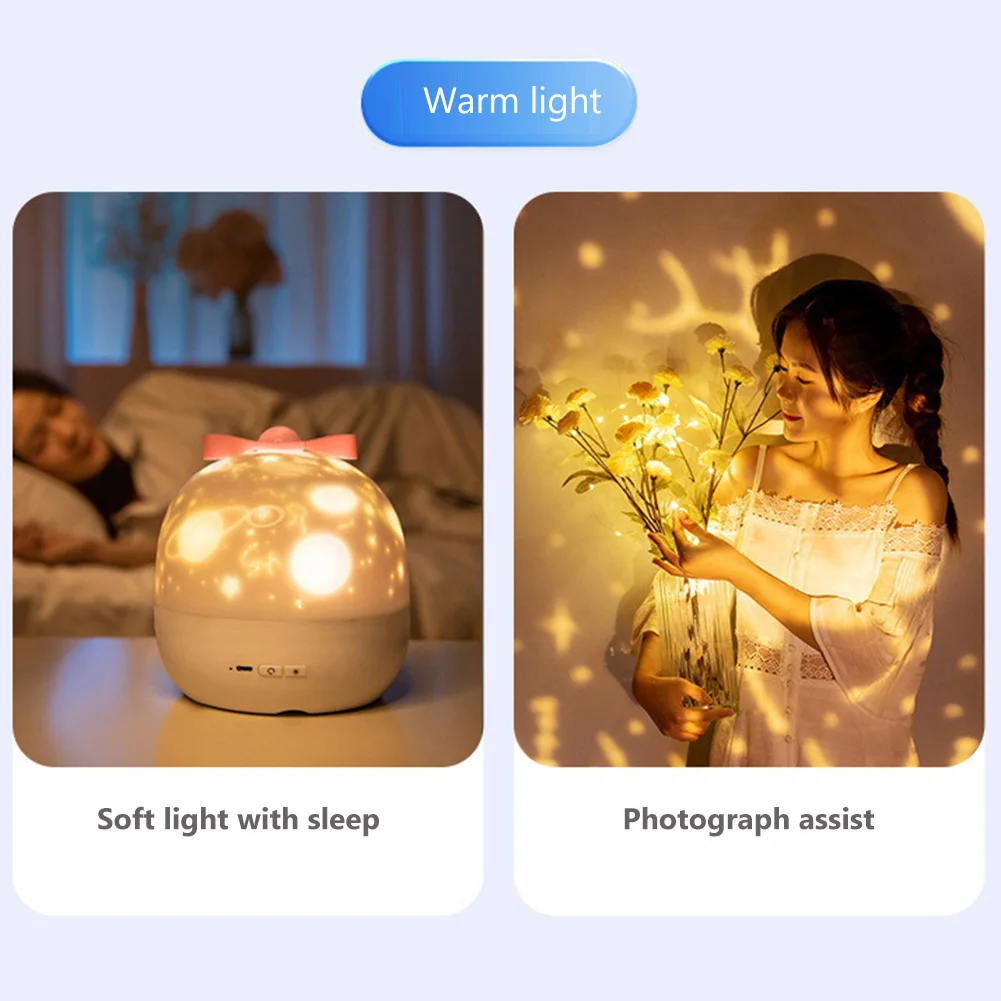 

Светящаяся атмосферная лампа с защитой глаз, музыкальная креативная проекционная лампа, энергосберегающие аксессуары для украшения спаль...