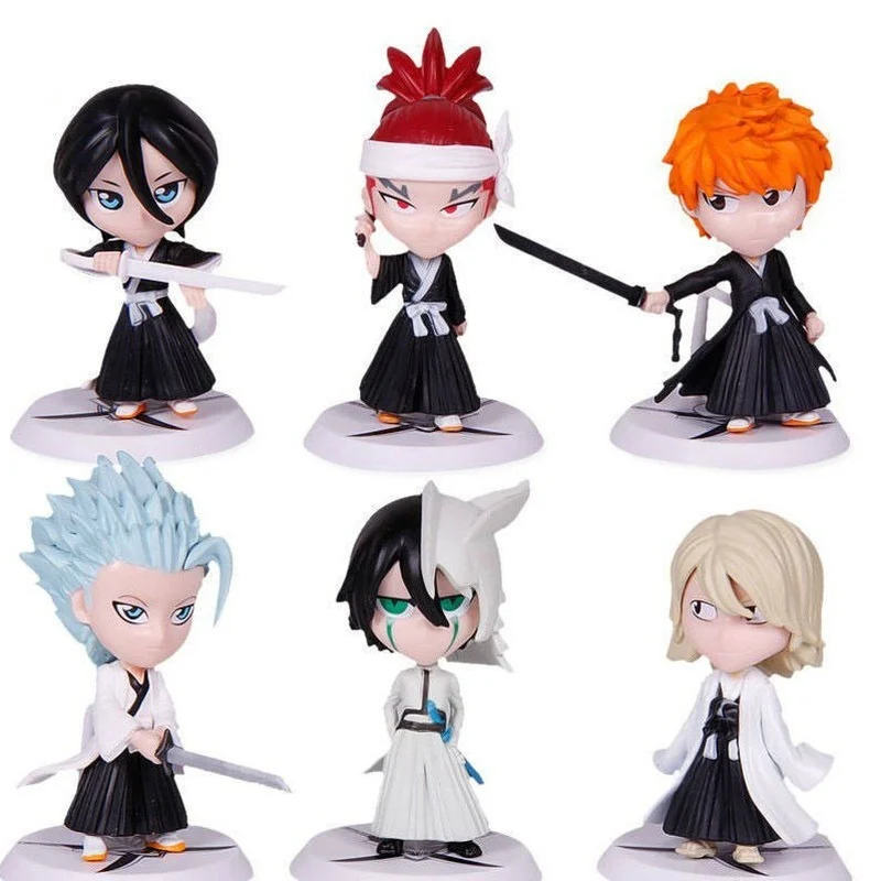

BLEACH Toy Figures Kurosaki Ichigo Abarai Renji Hitsugaya Toushirou Anime Figure PVC Model Toys Figure Furnishing Articles Kid