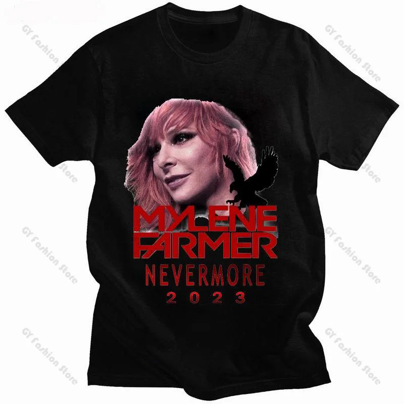 

Mylene Farmer Nevermore Women Tshirt,Mylene Farmer 2023, Mylène Farmer T-Shirt Oversized T Shirt Women Y2k Clothes vintage