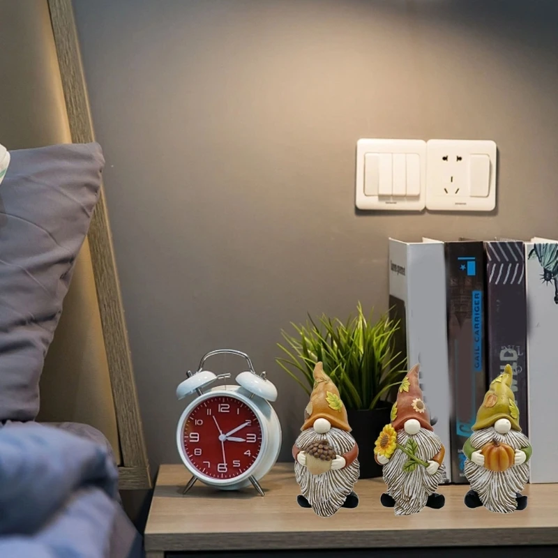 

3pcs Garden Gnome Figurines Micro Landscape Flowerpot Ornament Resin Outdoor dropshipping