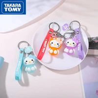 takara tomy hello kitty keychain pendant car key ring mobile phone bag pendant birthday gift childrens bag pendant