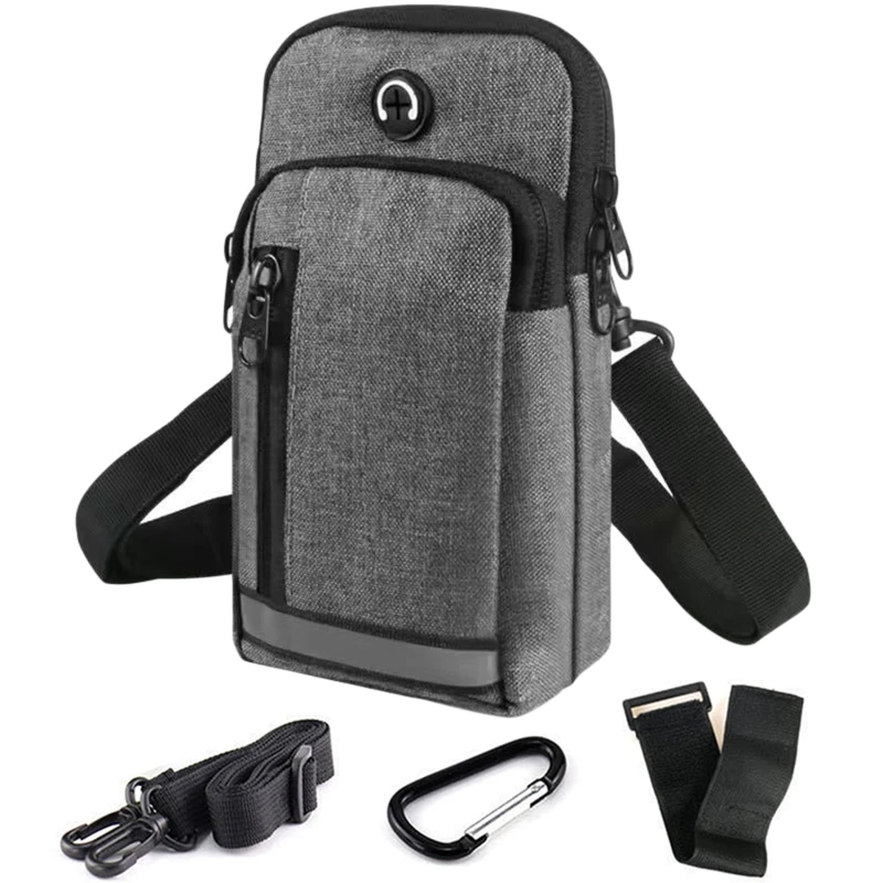 

Running Men Women Arm Bags For Phone Money Keys Outdoor Sports Arm Package Bag With Headset Hole Simple Style Running Arm Band