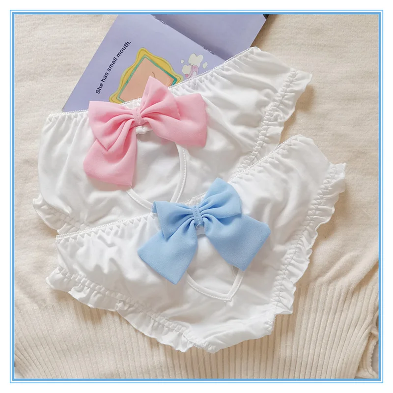 

Sexy Fashion Women's Panties Love Cute Female Underwear Bow Cutout Panties Women Free Shipping Girls Briefs Ladies Lingerie