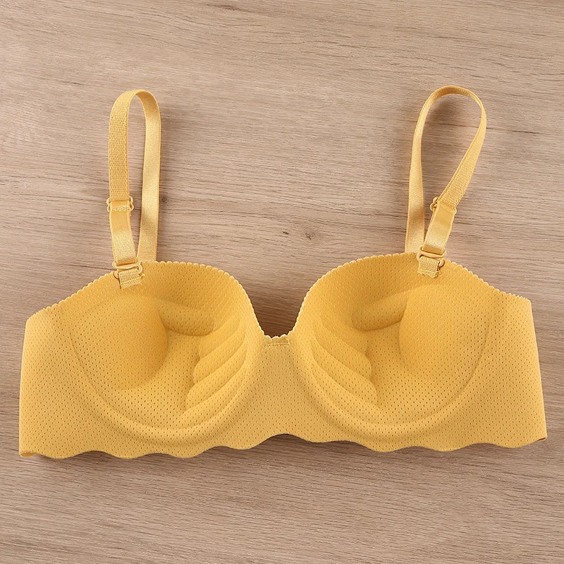 Female Lingerie 11 Color Women No Wire Lingerie Push Up Underwear Soft Seamless Bra Thin Bras Breathable Gathered Lingerie