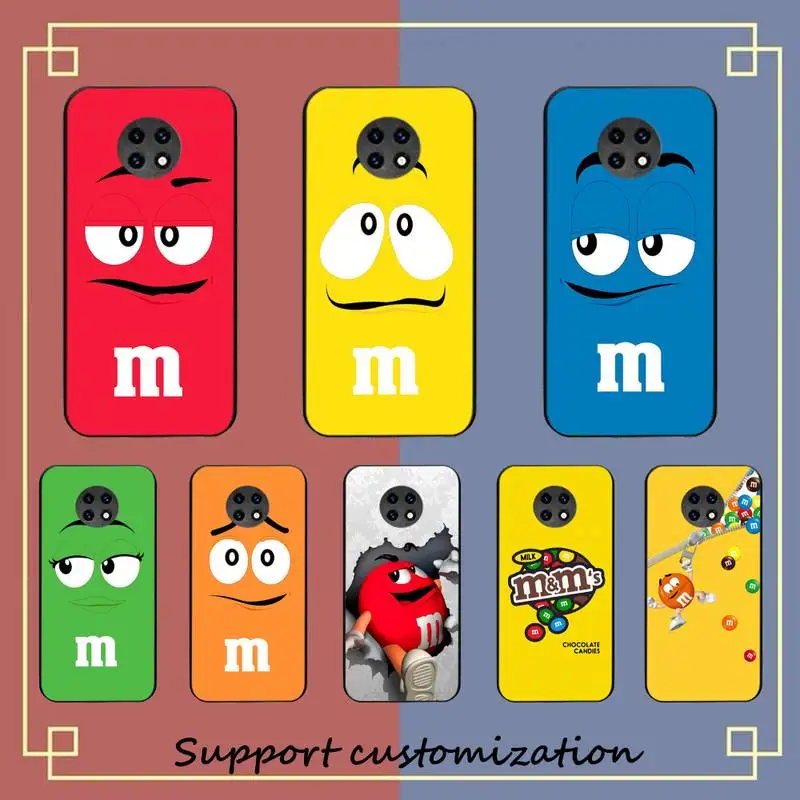 

FHNBLJ Mini Chocolate Beans Phone Case for Redmi 8 9 9A for Samsung J5 J6 Note9 for Huawei NOVA3E Mate20lite cover