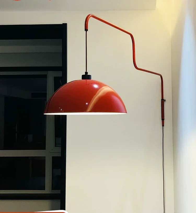 Красная рокерная люстра антикварная гостиная кабинет настенный светильник для