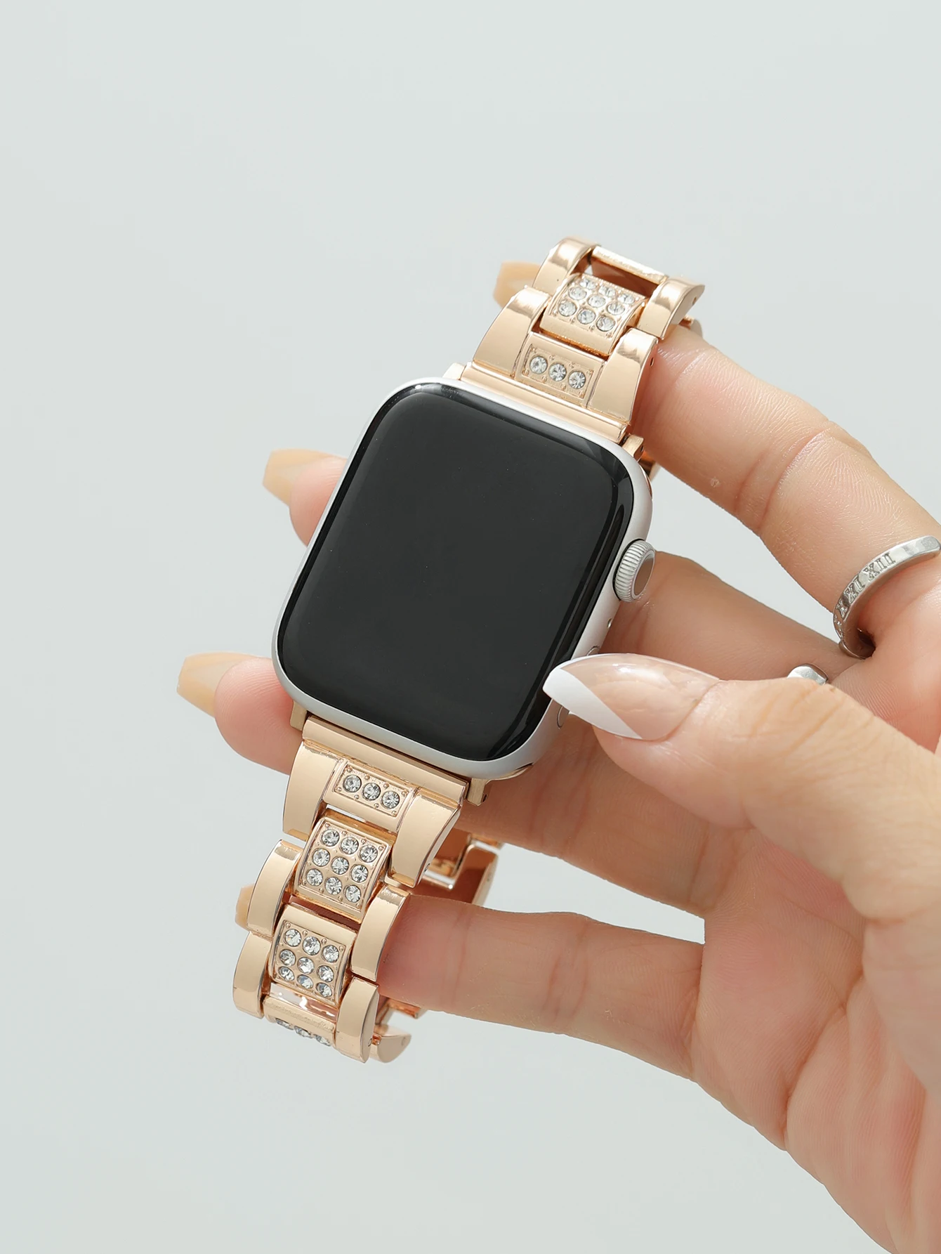 Ремешок металлический для Apple Watch Band 40 мм 45 44 41 42 38
