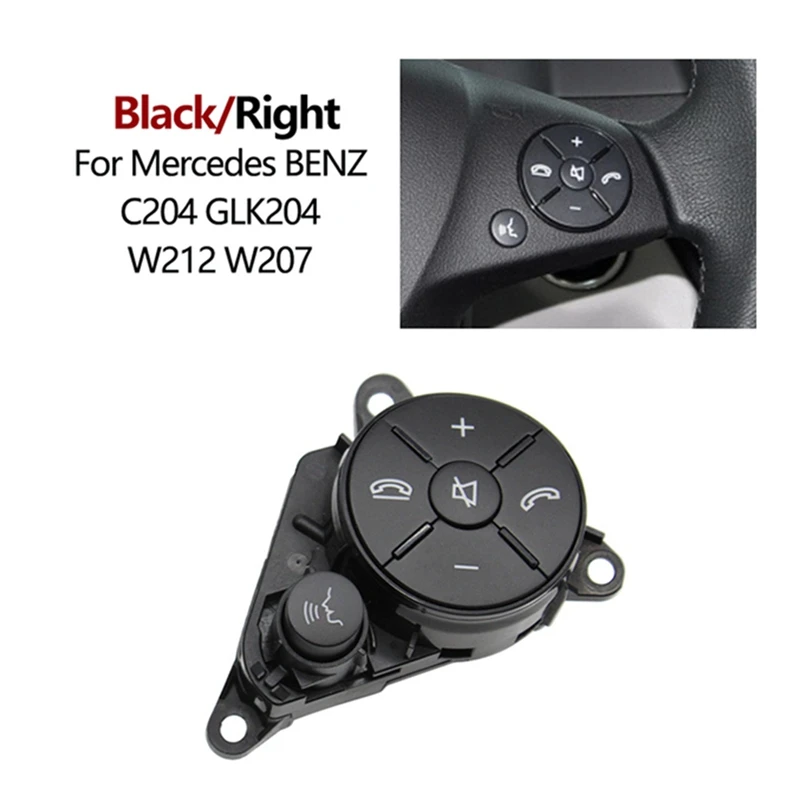 Комплект накладки на кнопку рулевого колеса автомобиля для Mercedes Benz C E GLK Class W204 X204