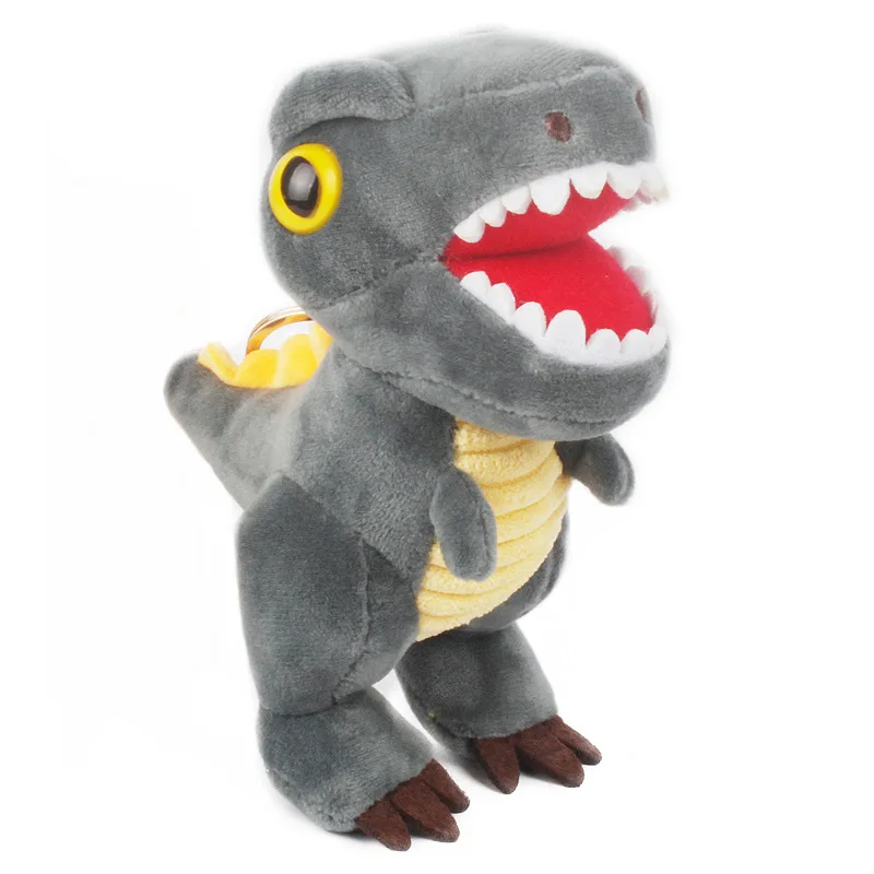 15cm Dinosaur Animals Plush Toys Keychain Backpack Decor Soft Stuffed Toys Pendants For Children Kids Adult Cartoon Dolls Gifts
