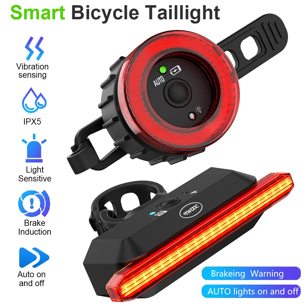 Toptrek USB Перезаряжаемый Задний Фонарь Для Велосипеда