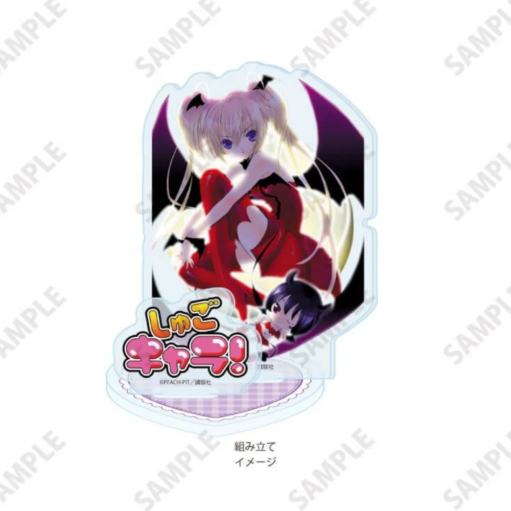 Фото Акриловая подставка 15 см с персонажами аниме Shugo Chara: Аму Хинамори, Икуто Цукиёми, настольное украшение, подарок на день рождения, брелок №3