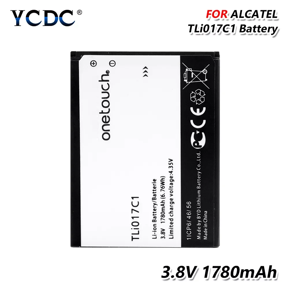 

2023New Rechargeable 3.8v 1780mAh TLi017C1 Lithium Battery Replacement For Alcatel One Touch STREAK IDEAL Dawn Series Mobile Pho