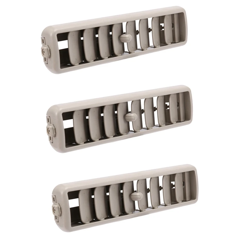 

3X Beige Car Roof Top Side Air Conditioning Vent Outlet A/C Panel Grille Cover Install For Mitsubishi Pajero V93 V97