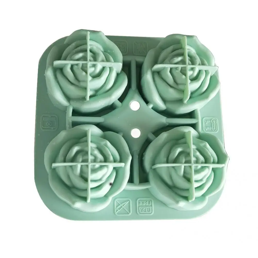 

Ice Cube Mold Useful Silicone 4 Cavity Funnel Design Ice Cube Mold for Homemade Juice Ice Cube Form Ice Cube Tray